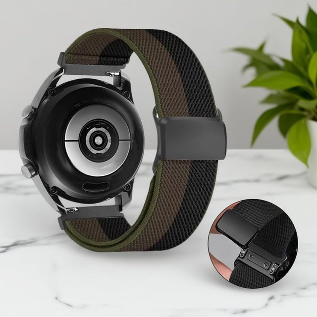 SH-YU1 Uhrenarmband Nylon, Schwarz, Grau, Unisex - Bild 1