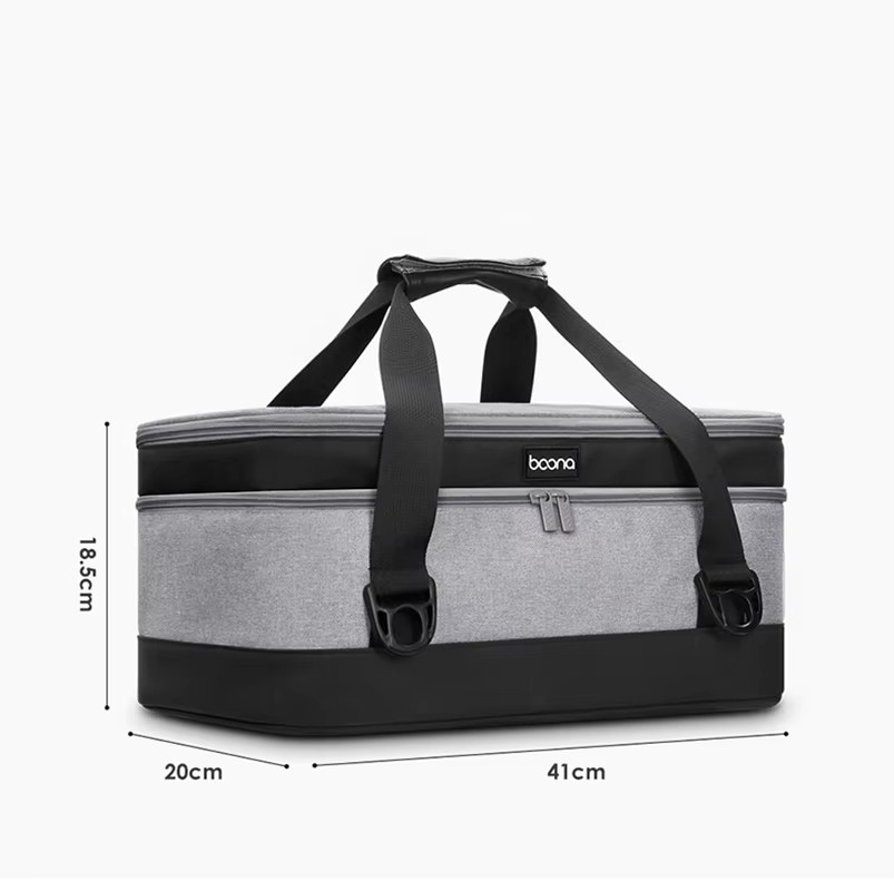 Multifunktionale Reise-Organizer-Tasche für Dyson V7 Zubehör in Grau und Schwarz, B/T/H: 41,0 x 18,5 x 0 cm - Bild 2