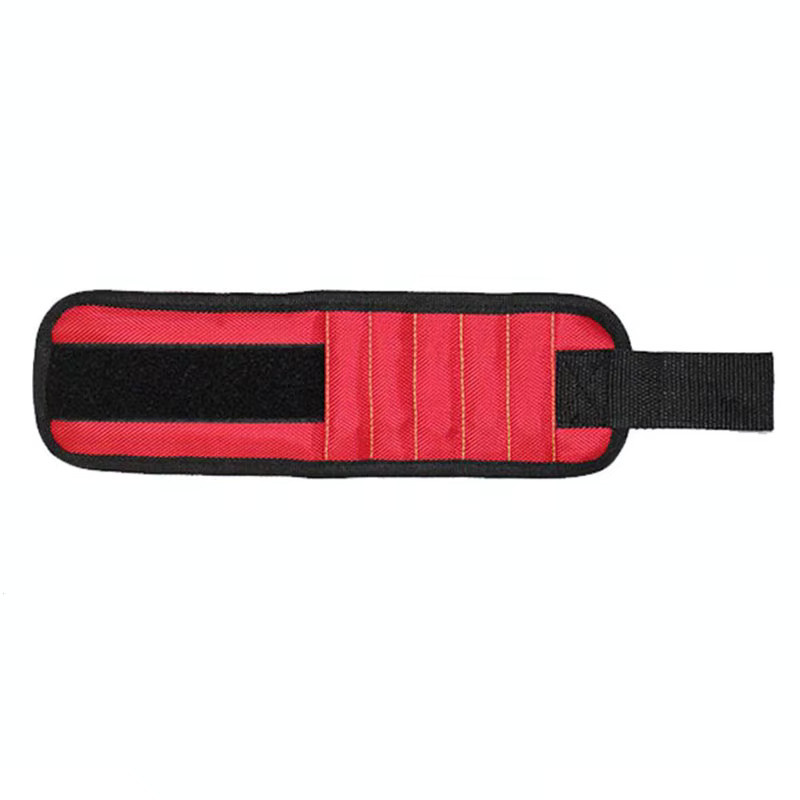 Magnetisches Werkzeugarmband von scimaker in Rot mit 15 Magneten zur Aufbewahrung von Schrauben, Nägeln und Bolzen - Bild 2