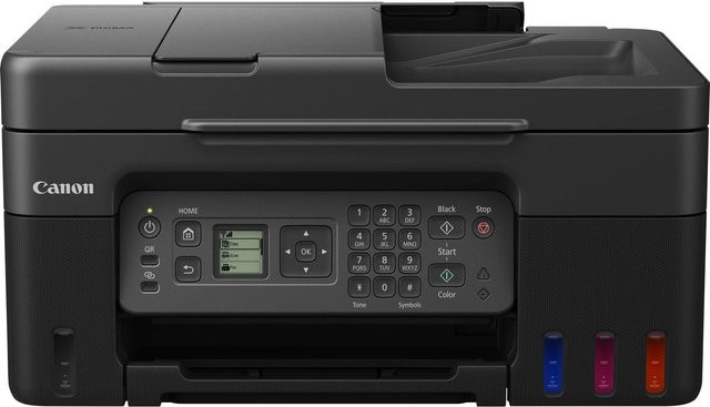 Canon PIXMA G4570 Multifunktionsdrucker in Schwarz mit Drucken, Scannen, Kopieren und Faxen sowie Wi-Fi und USB-C Anschluss - Bild 1