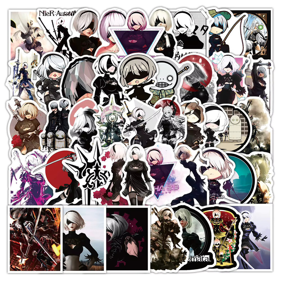 TIANMENG NieR Automata Spiel Aufkleber, 50-teiliges Set - Bild 2