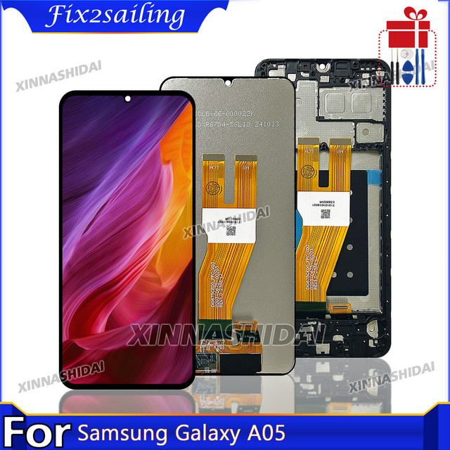 Samsung A05 LCD-Display Ersatz mit 6,7 Zoll Touchscreen Digitizer Einheit für SM-A055F - Bild 1
