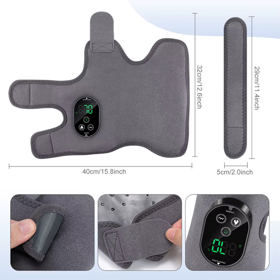 PASTSKY Elektrisches Heiz-Fußmassagegerät mit 3 Vibrationsstufen, 6 Heizstufen - Bild 6
