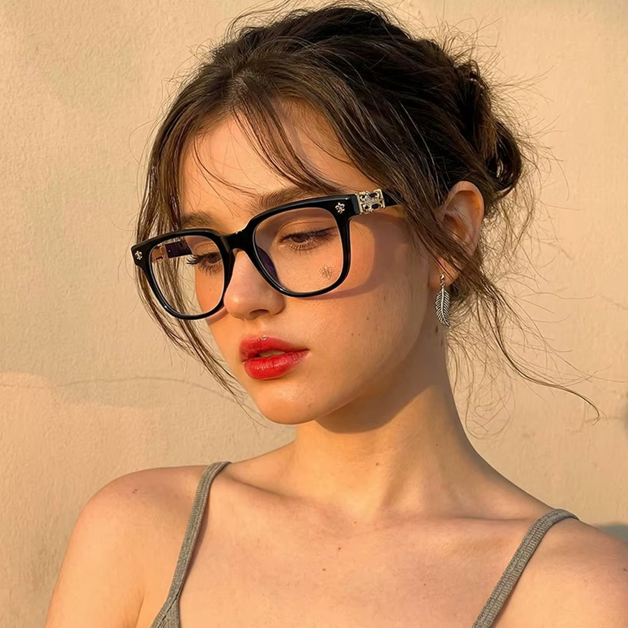 AWGSEE Korrektionsbrille, Unisex, Eckig, Vollrand, Schwarz, Kunststoff - Bild 2