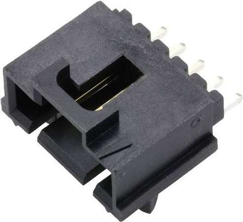 Molex Einbau-Stiftleiste Standard in Schwarz mit Goldkontakten und 2,54 mm Rastermaß - Bild 1