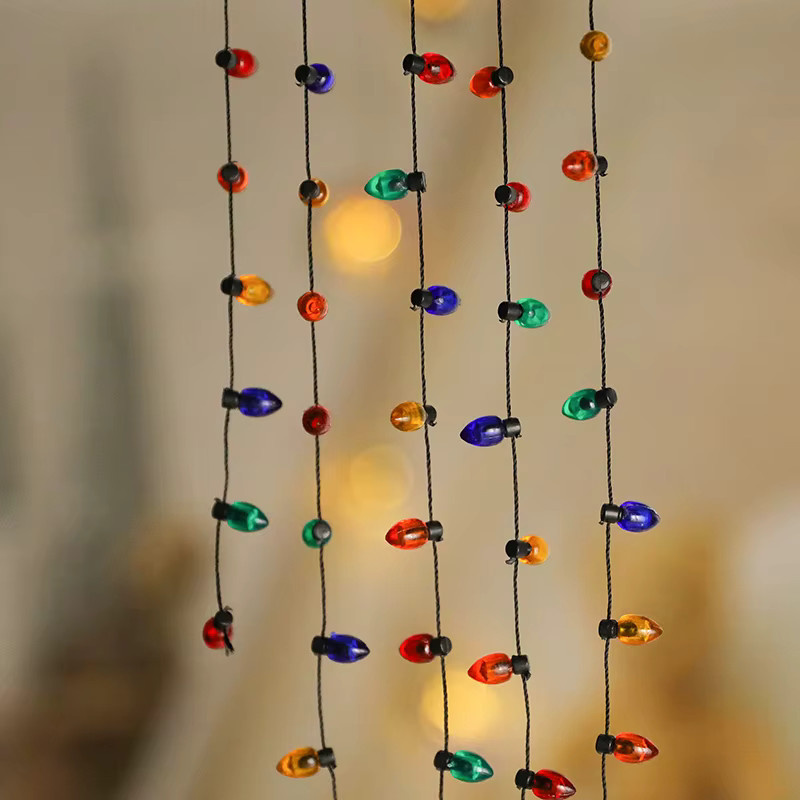 Bunte Mini LED Glühbirnen Lichterkette als dekorative Girlande für Weihnachten, Neujahr und DIY-Projekte, 4,57 m Länge, Mehrfarbig - Bild 3