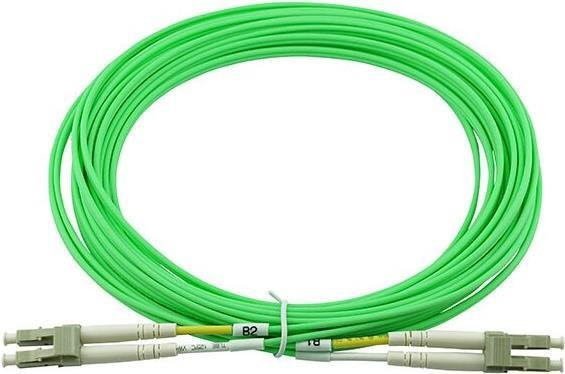 BlueOptics SFP3131GU15M Glasfaser LWL Patchkabel LC/UPC auf LC/UPC Duplex Multimode OM5 in Lindgrün - Bild 1