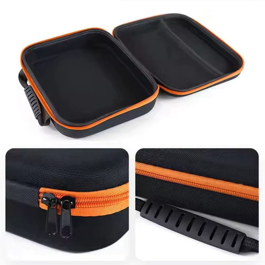 Multifunktionale Oxford Aufbewahrungstasche als stoßfeste Elektriker-Bohrtasche und Organizer in Orange und Schwarz - Bild 2