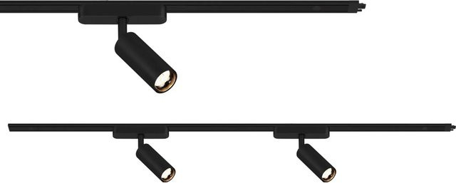 Brilo Erweiterungs-Set Luxtrail LED Spots Schwenkbar Schwarz aus Metall - Bild 1