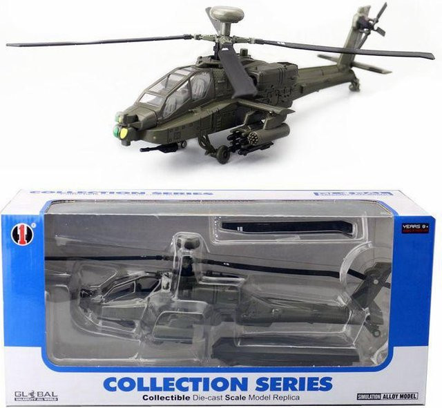 Linyi toy car Apache Kampfhubschrauber, Flugzeugmodell, mit Licht und Sound, ab 14 Jahren - Bild 1