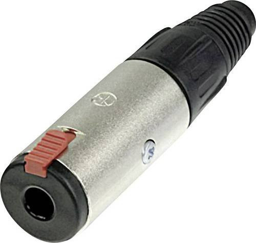 Neutrik NJ3FC6 Klinken-Steckverbinder 6,35mm Buchse, gerade, 3-polig Stereo, Silber - Bild 1