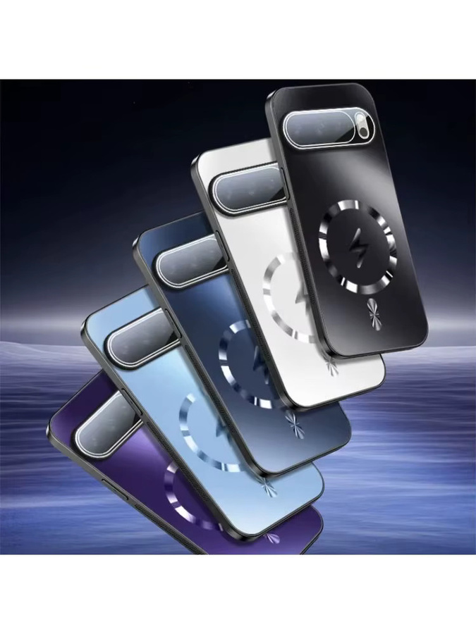AG Magnetische Nano Matte Lightning Schutzhülle für Google Pixel 10 Pro XL und Pixel 10 Pro, stoßfest, Schwarz und Blau - Bild 7
