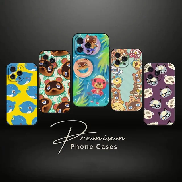 Stoßfeste Handyhülle A-Animals-C-Crossings für iPhone 11 12 13 14 15 16 Pro Max Mini XR X XS Plus in Multicolour - Bild 1
