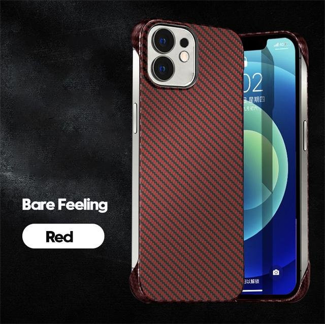 Ultradünne rahmenlose Carbonfaser-Hülle für iPhone in Braun von Bai Fen Bai-Digital 3C - Bild 1
