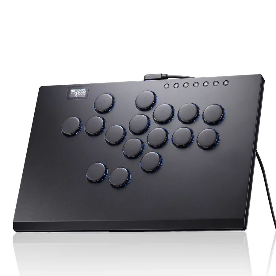 Haute42 Arcade Hitbox Hebelloses Steuergerät aus Aluminiumlegierung für PC, PS4, PS5 und Steam in Schwarz und Silber - Bild 5