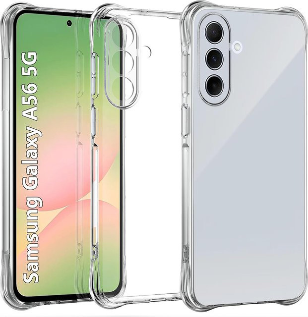 Transparente Schutzhülle für Samsung Galaxy A56 5G A55 A35 A36 A26 A16 A15 S25 Ultra S24 S23 mit verstärkten Ecken - Bild 1