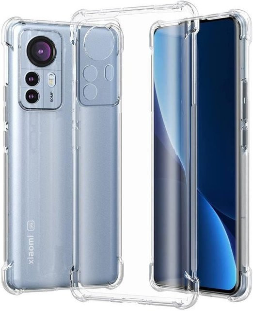 Stoßfeste Xiaomi Hülle für Xiaomi 12 und 12X (5G) mit Kameraschutz und verstärkten Ecken in Transparent - Bild 1