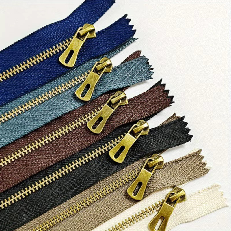 5 Stück Metall-Reißverschlüsse Nr. 5 in Multicolour für Kleidung, Taschen und DIY-Näharbeiten - Bild 2