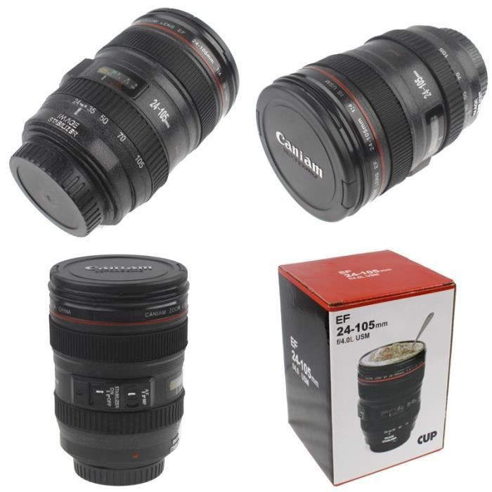 LG-EXPRO Kameraobjektiv Tasse in Schwarz mit 350 ml Fassungsvermögen - Bild 2
