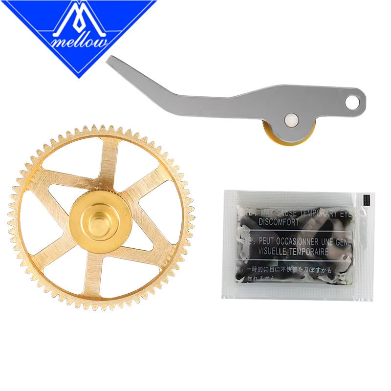 Mellow EvoBambu CNC Ganzmetall DLC-beschichteter Fräsgetriebesatz für Bambu Lab A1 und A1 Mini Extruder in Gold - Bild 6