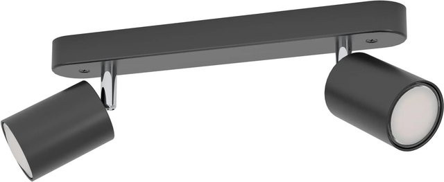 Eglo LED-Spot Adfira-Z 2er Set Schwarz mit Tunable White und RGB, dimmbar mit Fernbedienung und Eglo Connect - Bild 1