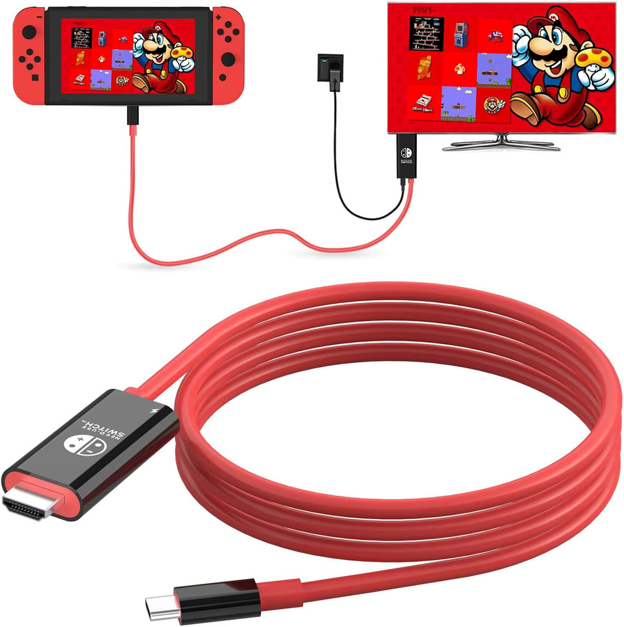 Gryan USB C auf HDMI Adapterkabel für Switch 2 OLED, ROG Ally, Steam Deck, Laptop und iPhone 15 - Bild 2