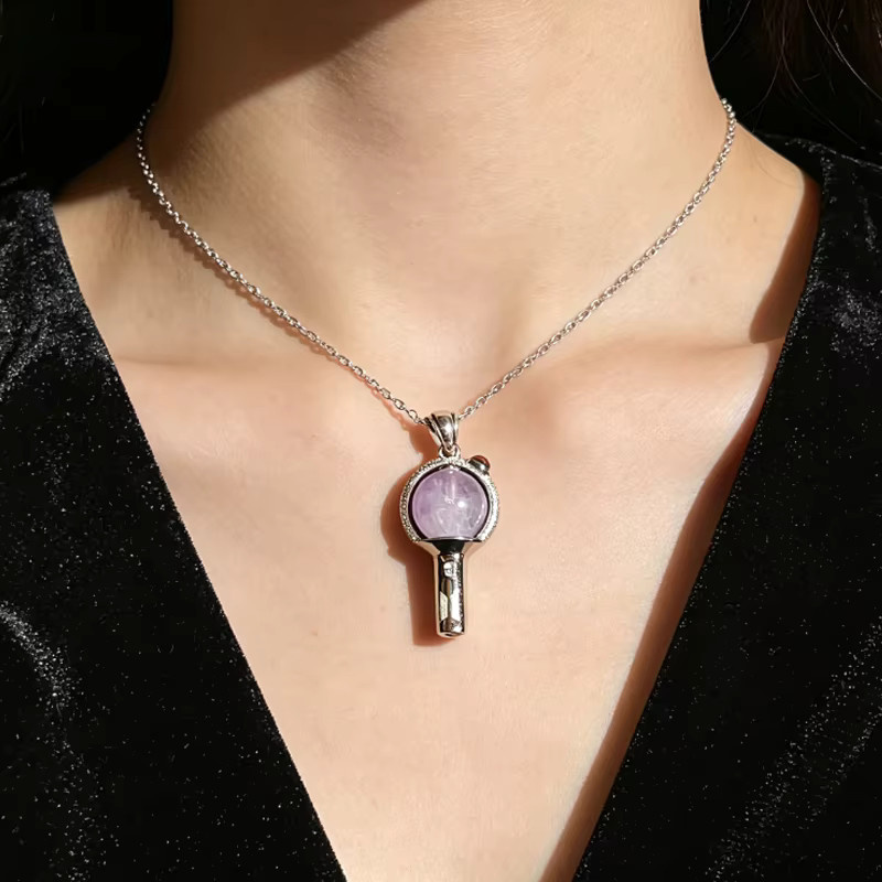 LINE FRIENDS BT21 Ami Kette, Silber, Kristall, Damen - Bild 1