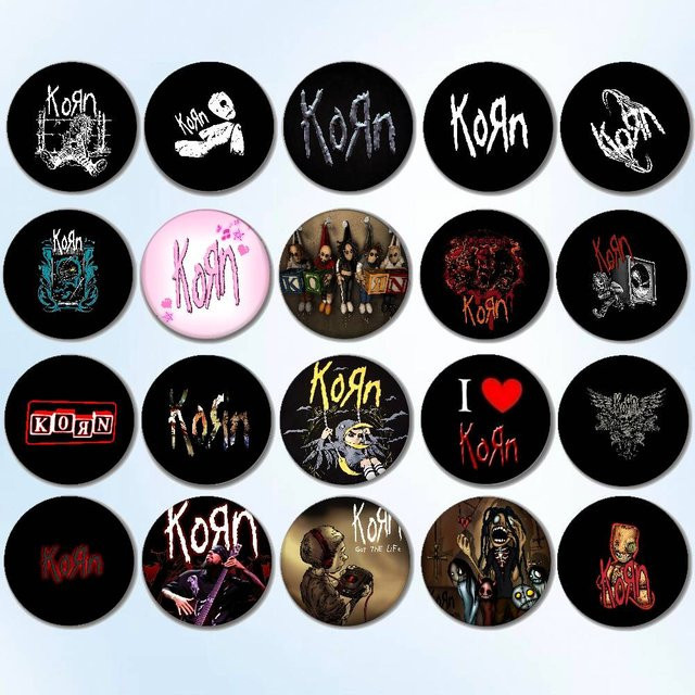 K-Korn Brosche, Rock Band Musik, Unisex - Bild 1