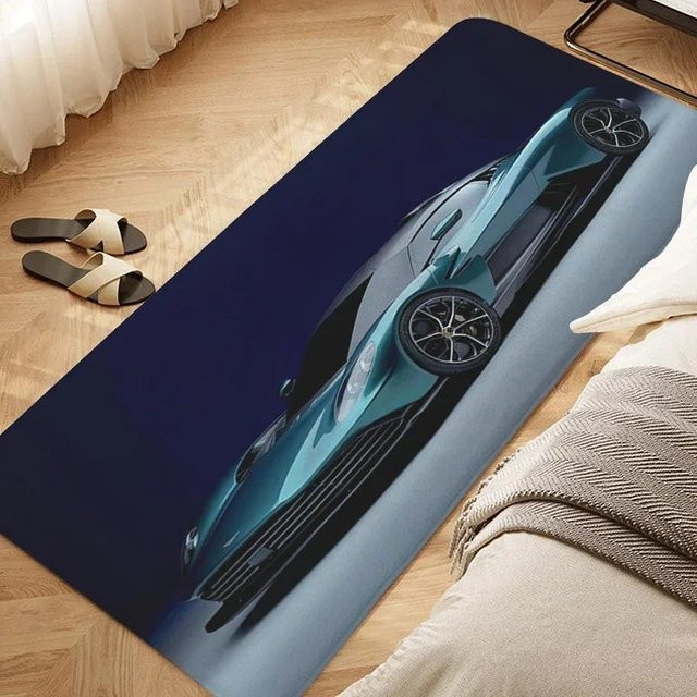 Karpetti Teppich D-Aston D-Martin Veranda in Blau, Rutschfester Orient Teppich für Schlafzimmer, Küche und Flur, B: 160 cm, T: 120 cm - Bild 1