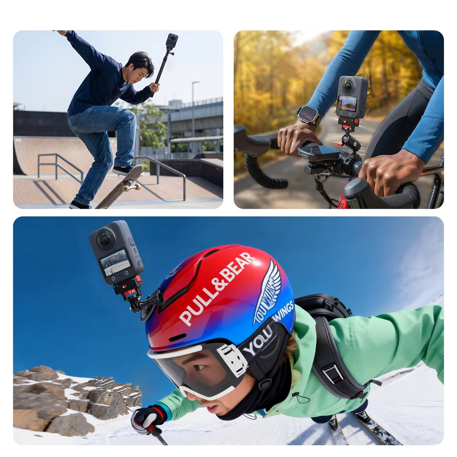 DJI Osmo Action Kamera Schnellverschluss-Magnethalterung mit USB-C Ladestation und 1/4 Zoll Stativanschluss in Schwarz - Bild 6