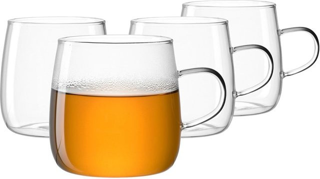 Leonardo Teetassen Tè Per Te aus Glas, transparent, 4er Set, 570 ml pro Tasse - Bild 1