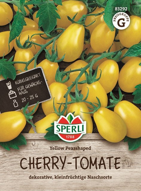 SPERLI Cherrytomaten-Samen Yellow Pearshaped - Bild 1