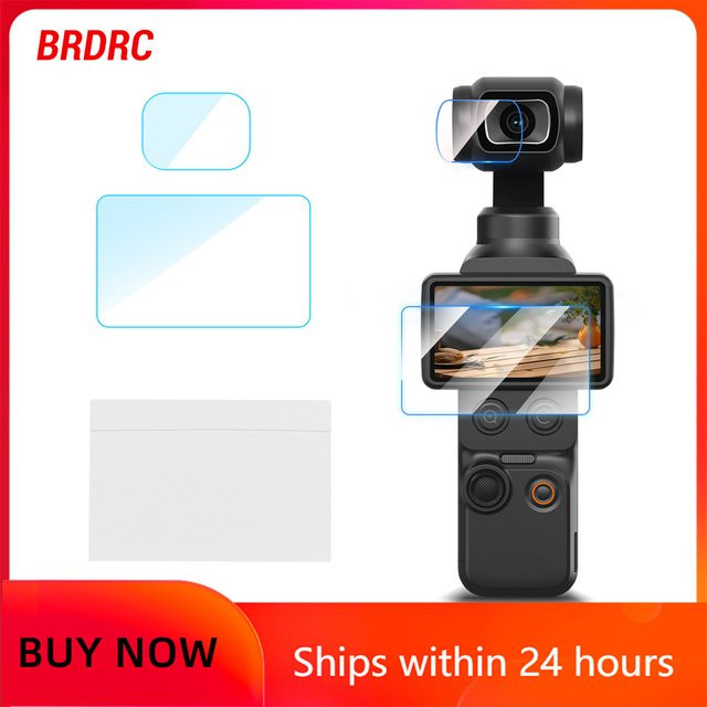 BRDRC AR-Objektiv-Displayschutzfolie für DJI Pocket 4 3 in Transparent mit Antireflex-Funktion und hoher Empfindlichkeit für vollständige Abdeckung - Bild 1