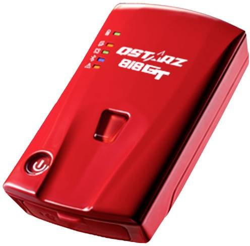 Qstarz BL-818GT GPS Empfänger Fahrzeugtracker mit Bluetooth in Rot - Bild 1