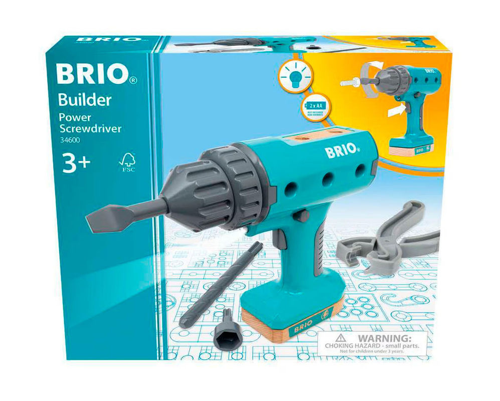 BRIO Builder Spiel Akkuschrauber aus Holz für Kinder - Bild 3