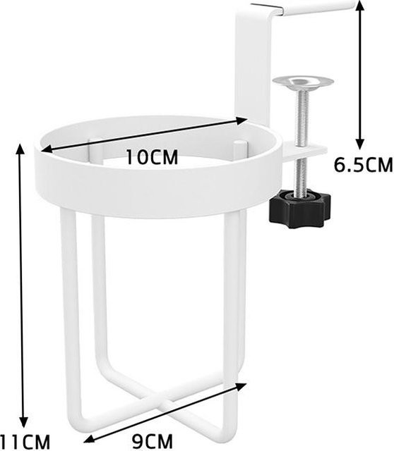 Golden Childhood Schreibtisch-Becherhalter aus Metall in Weiß mit Anti-Slip-Funktion - Bild 1