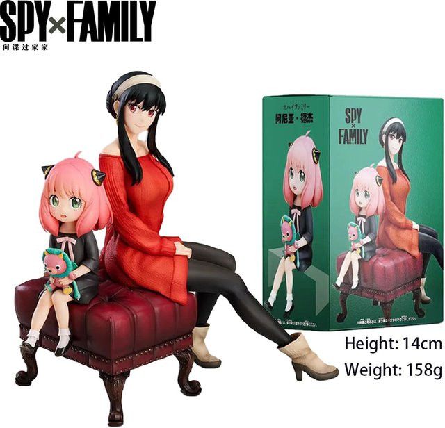 Bandai SPY×FAMILY Anime Figur Anya Forger und Yor Forger aus PVC, Multicolor, Höhe: 15 cm - Bild 1