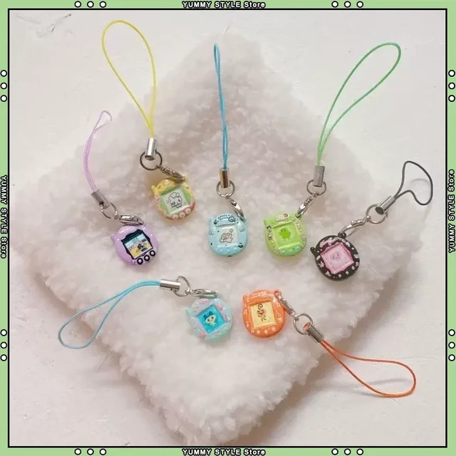 Bandai Miniatur-Tamagotchi-Modell-Anhänger, Metall, Schlüsselanhänger - Bild 1