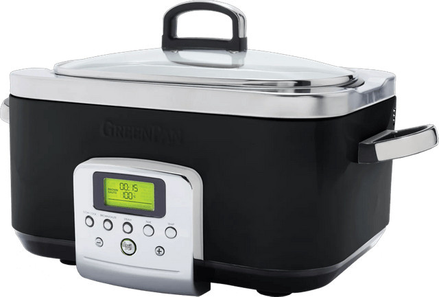GreenPan Elite Slowcooker Schwarz mit 6 Litern Fassungsvermögen - Bild 1