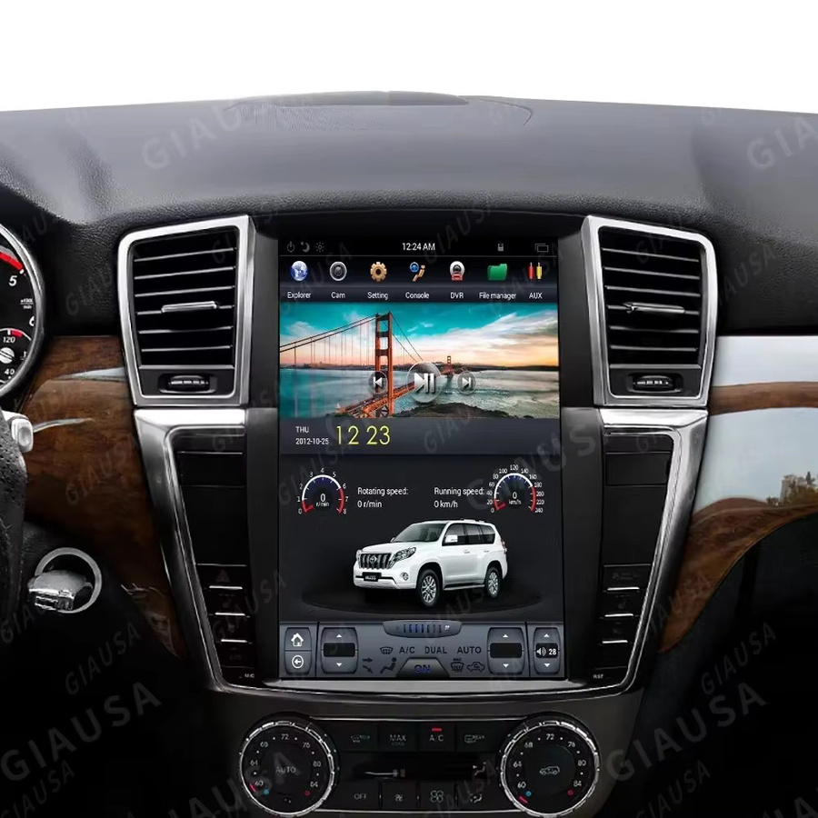 YANFU Android Multimedia Video Player mit GPS Navigation und CarPlay für Mercedes Benz GL ML W166 X166, 12,1 Zoll, Schwarz - Bild 5