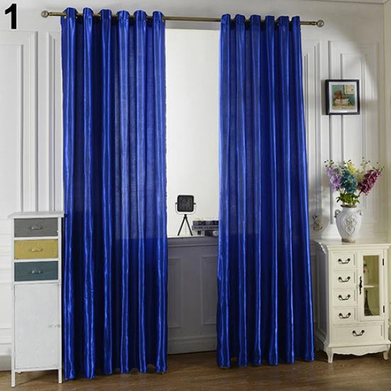 Verdunkelungsvorhang von Household Craft in Grau, einfarbiges Polyester-Panel mit Rod Pocket, Breite: 100 cm, Höhe: 200 cm - Bild 2