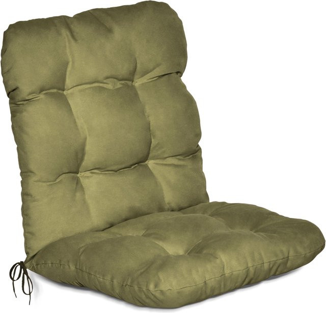 Beautissu Flair NL Sitzkissen Niedriglehner Auflage in Olivegrün B/T/H: 100 x 50 x 8 cm - Bild 1