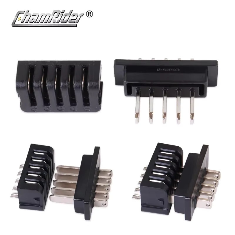 Hailong Stromentladungsstecker in Schwarz als 4 Pins oder 5 Pins Stecker oder Buchse für E-Bike-Teile - Bild 3
