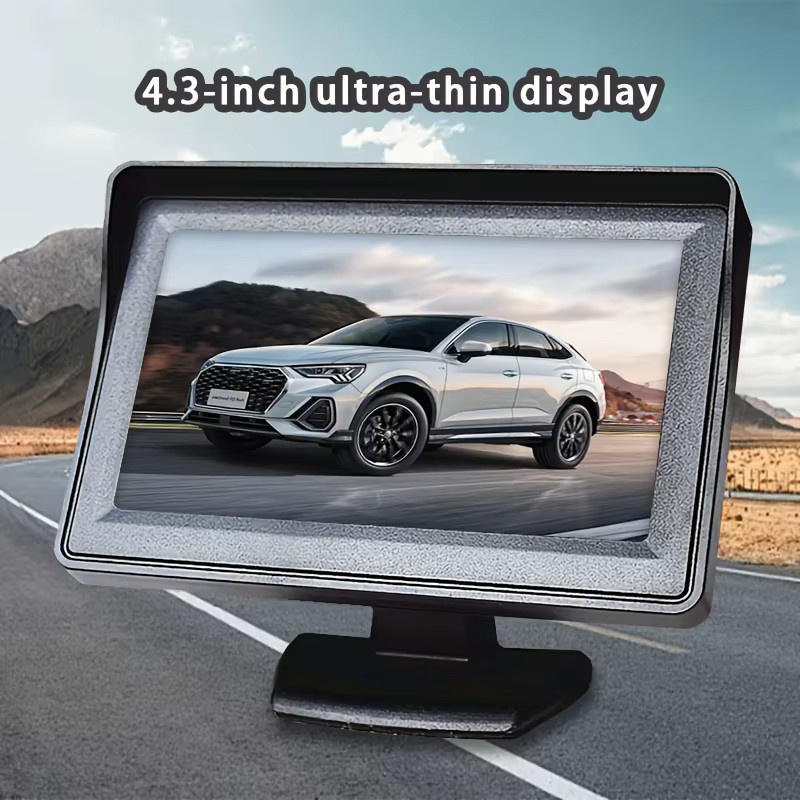 QueenDer Rückfahrkamera mit 10,92 cm Display und visuellem Rückfahrassistenzsystem in Schwarz - Bild 2