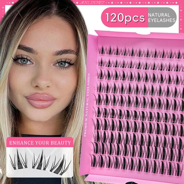 Anlinnet Wimpern-Büschel Mix, 10-18mm, Unisex - Bild 1
