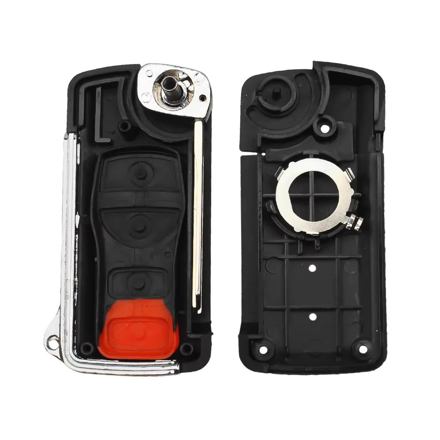 KEYYOU Flip Folding Fernbedienung Auto Schlüssel Shell für Nissan und Infiniti in Schwarz - Bild 2