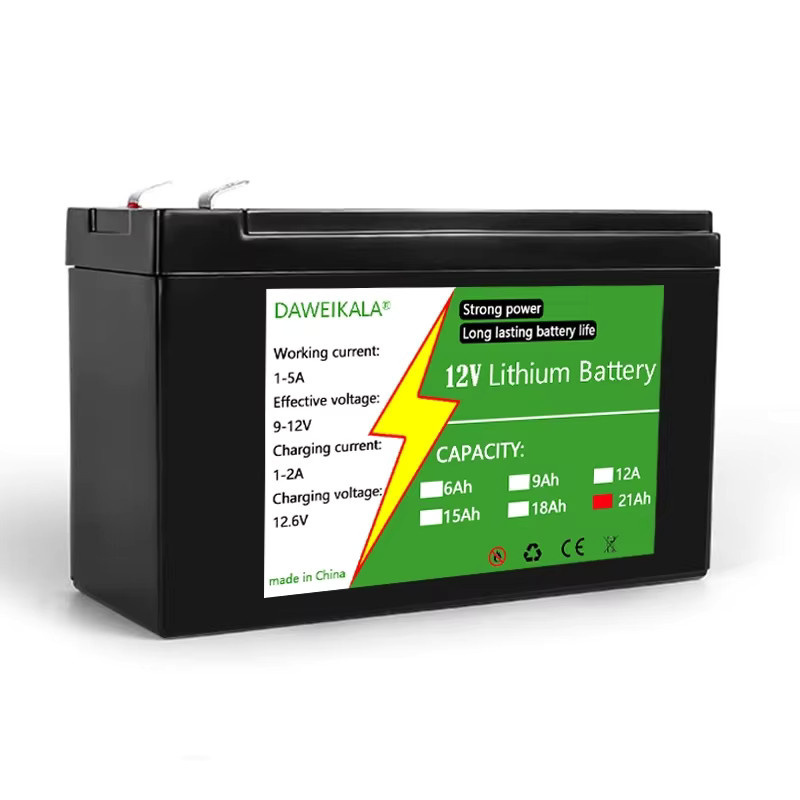 DAWEIKALA 18650 Lithium-Akkupack 3S7P in Schwarz, wiederaufladbare 12V Batterie für Solarenergie und Elektrofahrzeuge - Bild 2