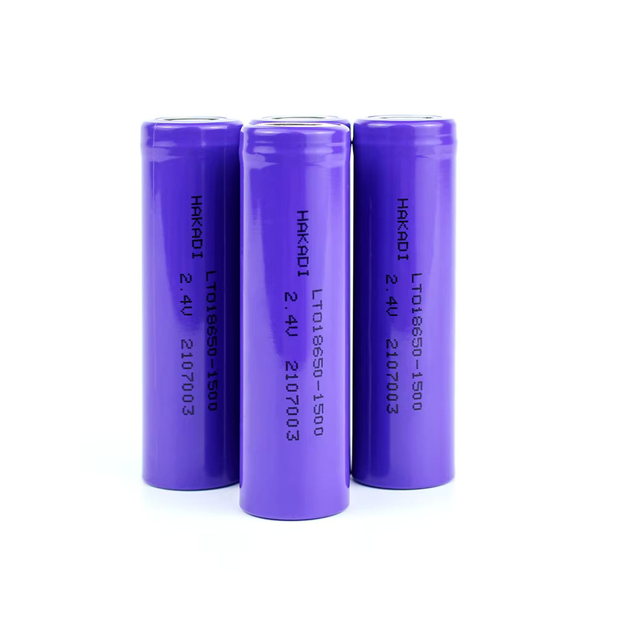HAKADI 18650 LTO Akku 2,4 V 1500 mAh wiederaufladbare Batterien lila - Bild 2