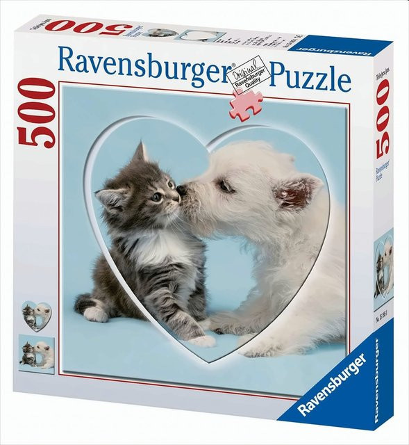 Ravensburger Küsschen Herzpuzzle, 500 Teile - Bild 1
