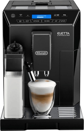 De'Longhi Eletta Cappuccino ECAM 44.660.B Kaffemaschine in Schwarz mit Touch-Display und integriertem Milchsystem